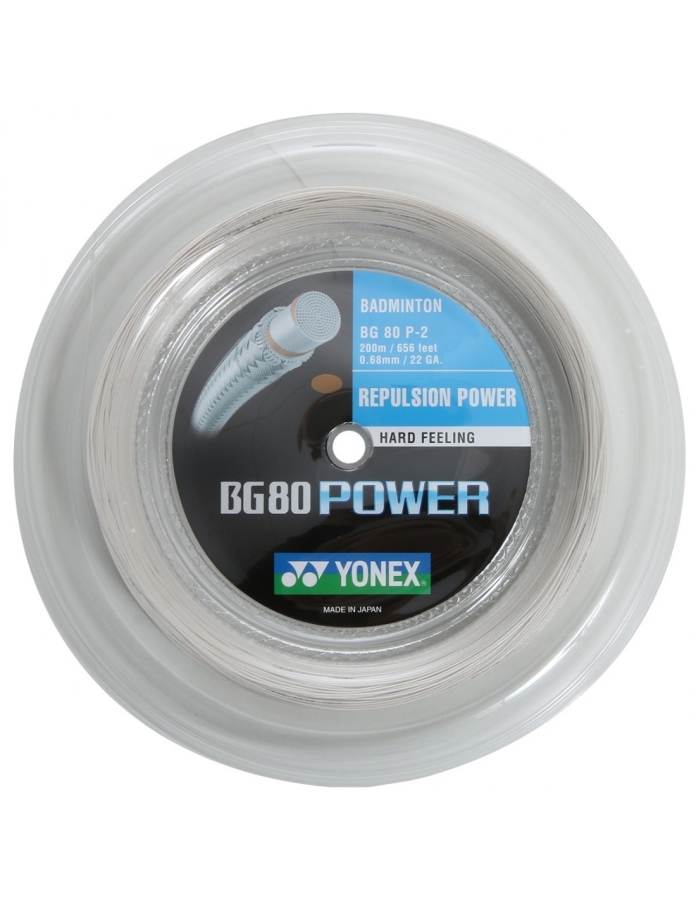 Cordage de badminton YONEX BG80 POWER (bobine - 200m)
