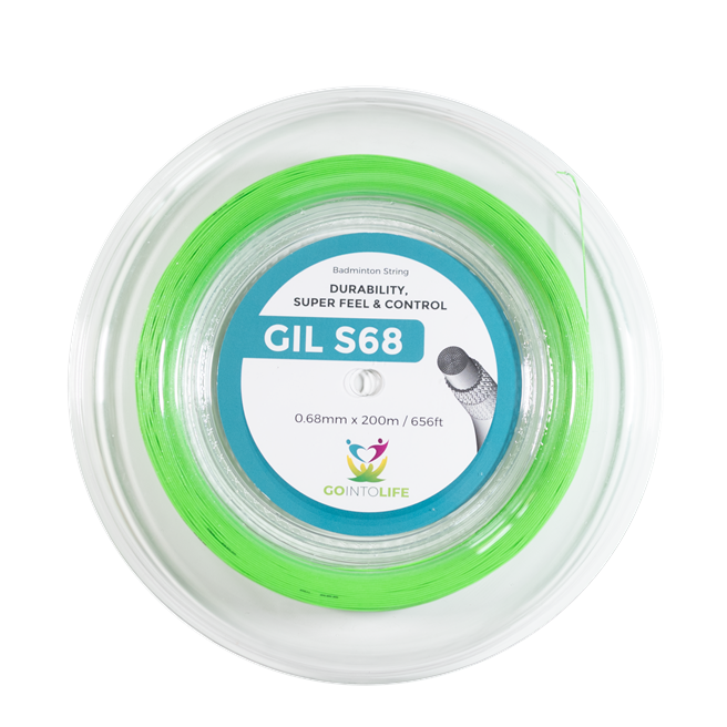 Cordage de badminton GO INTO LIFE S68 (bobine - 200m)