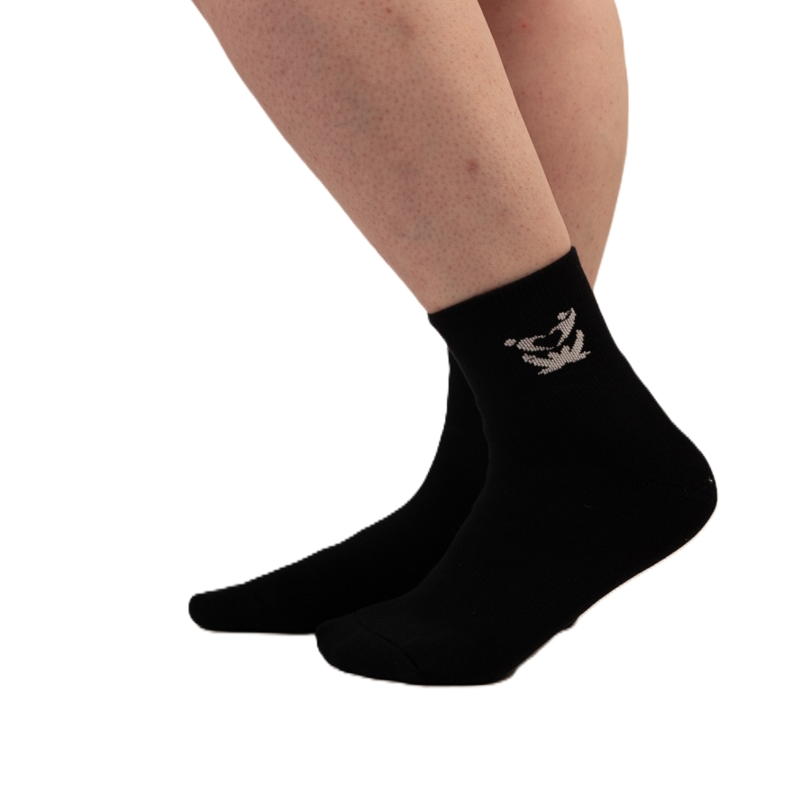 Chaussettes GO INTO LIFE épaisses mi-courtes Noires (1 paire)