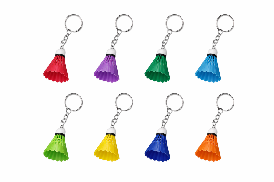Porte-clef volant de badminton écoresponsable - Made in Toulouse