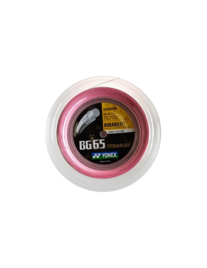 Cordage de badminton YONEX BG65 Titanium (bobine - 200m)