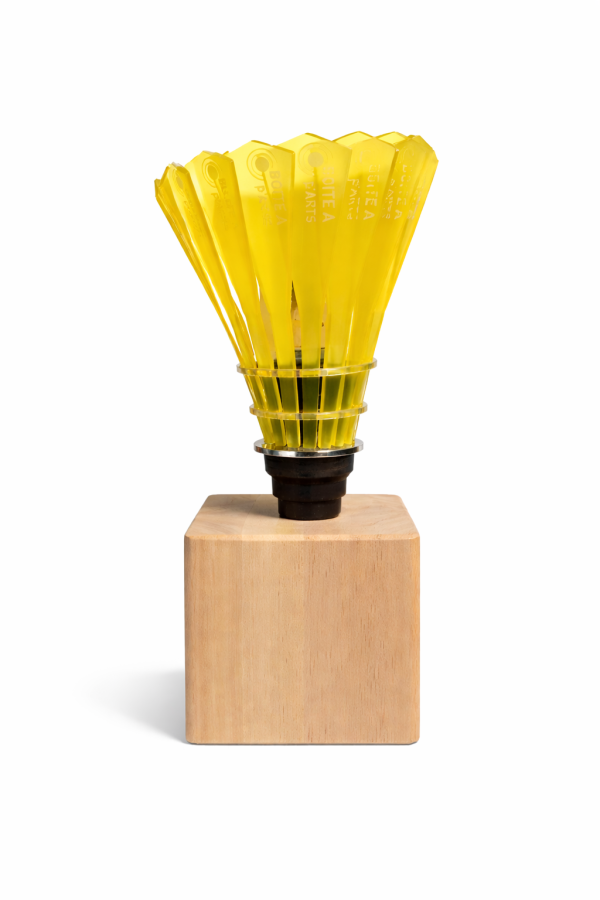 Lampe artisanale Boîte à p’ARTS Eva 170 – LED G9 & plumes modulables