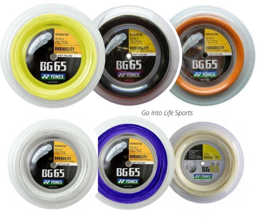 Cordage de badminton YONEX BG65 (bobine - 200m)