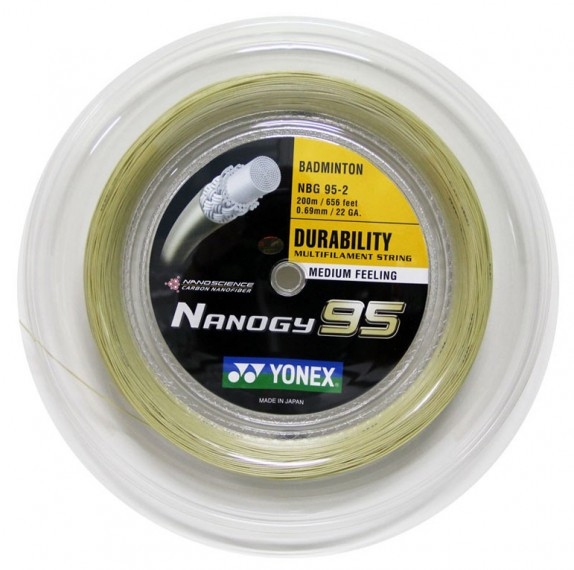 Cordage de badminton YONEX NANOGY 95 (bobine - 200m)