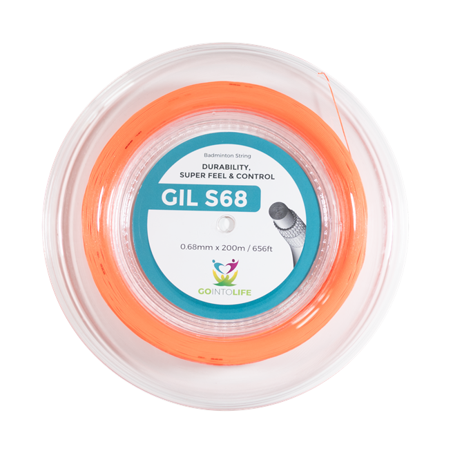 Cordage de badminton GO INTO LIFE S68 (bobine - 200m)