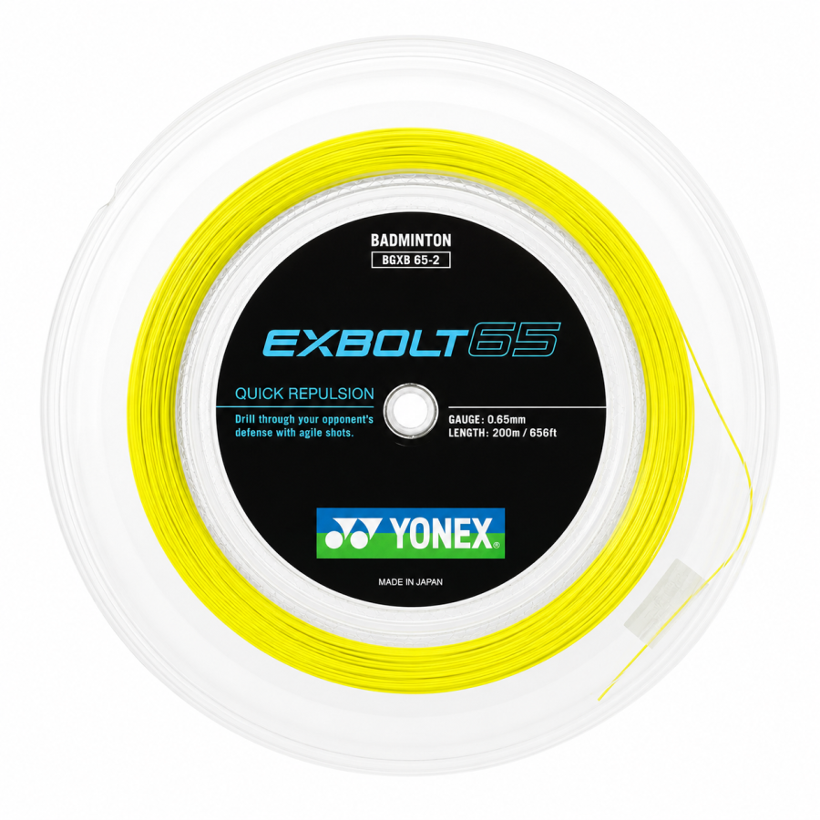 Cordage de badminton YONEX EXBOLT 65 (bobine - 200m)
