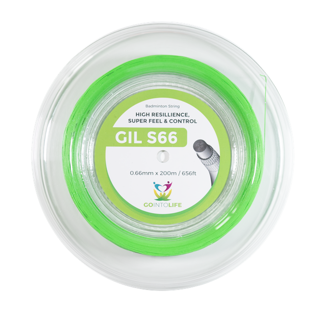 Cordage de badminton GO INTO LIFE S66 (bobine - 200m)
