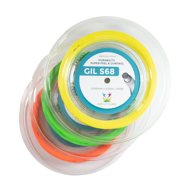 Cordage de badminton GO INTO LIFE S68 (bobine - 200m)