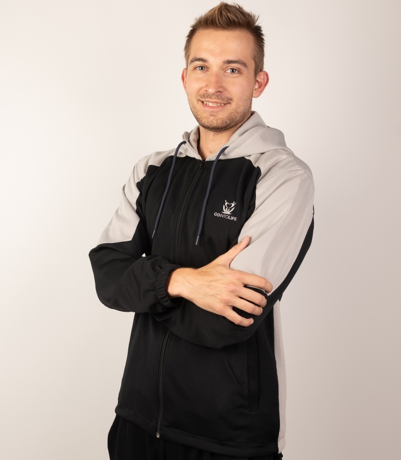 Veste à capuche Go Into Life (unisexe) Black / Grey