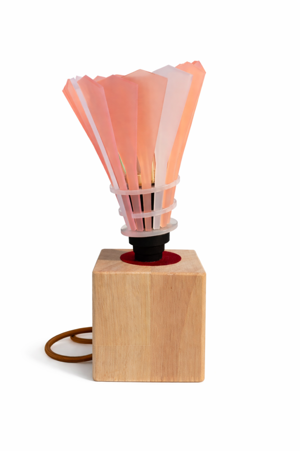 Lampe artisanale Boîte à p’ARTS Eva 170 – LED G9 & plumes modulables