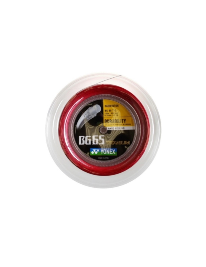 Cordage de badminton YONEX BG65 Titanium (bobine - 200m)