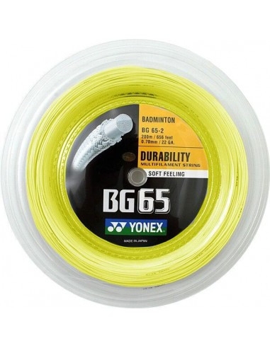 Cordage de badminton YONEX BG65 (bobine - 200m)