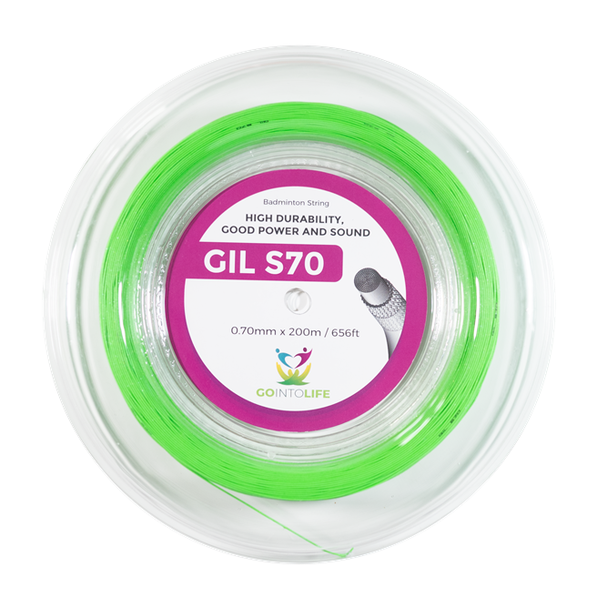 Cordage de badminton GO INTO LIFE S70 (bobine - 200m)