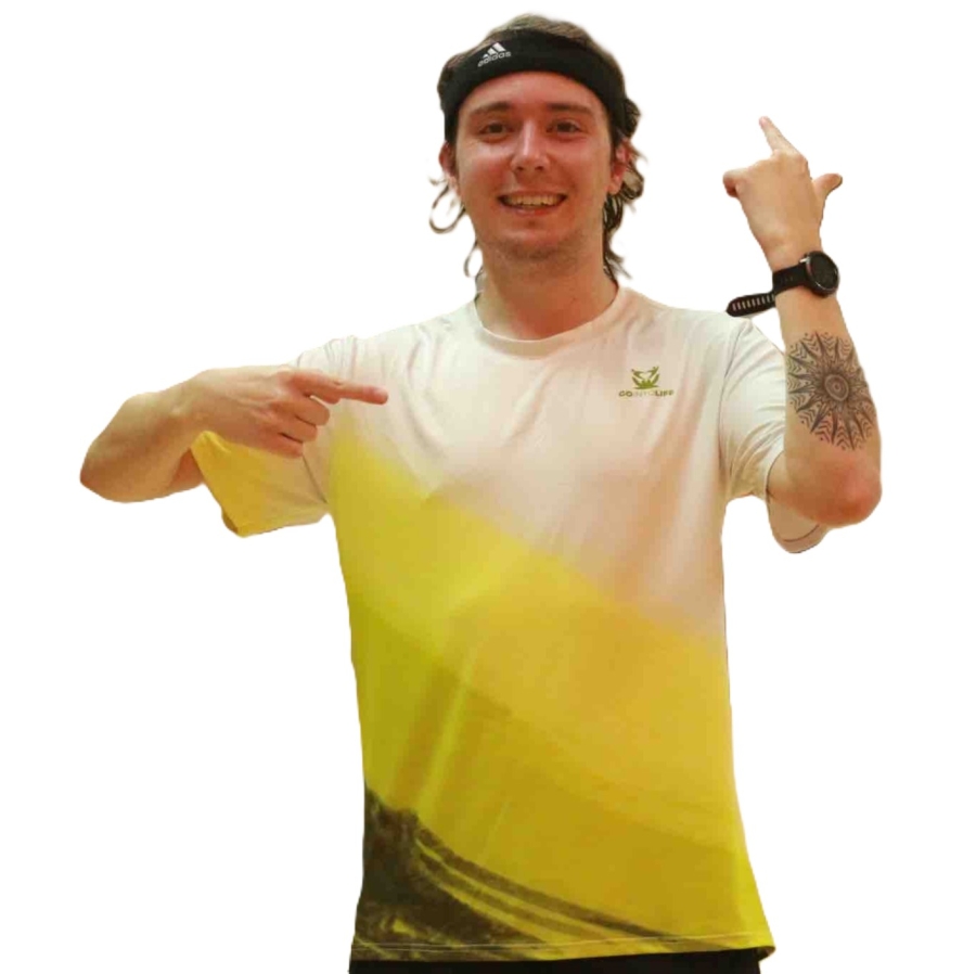 T-shirt GO INTO LIFE homme OCEAN Jaune