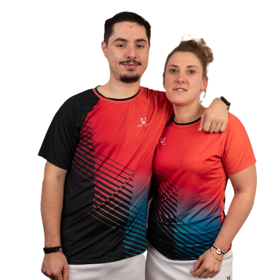 T-shirt GO INTO LIFE homme SPEED Rouge