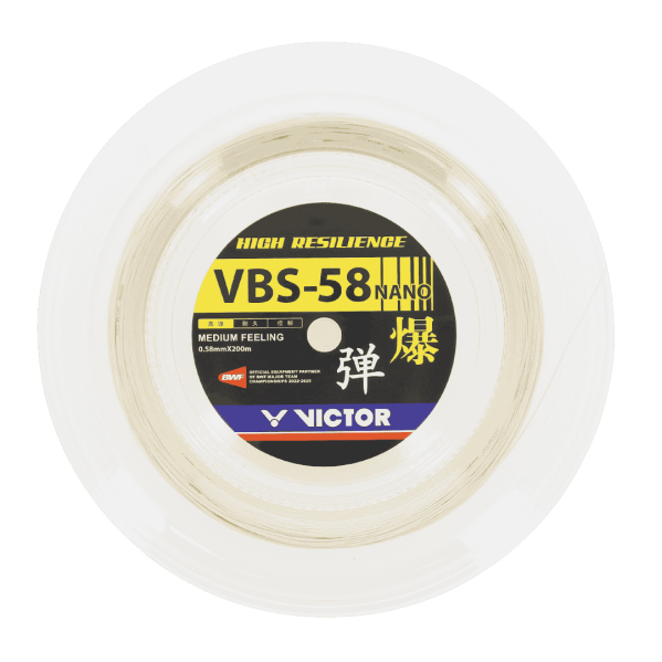 Cordage de badminton VICTOR VBS-58 nano (bobine - 200m)