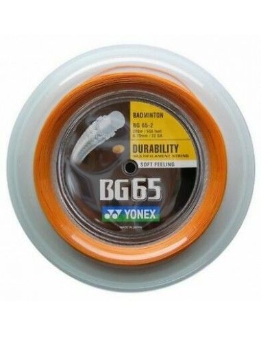Cordage de badminton YONEX BG65 (bobine - 200m)