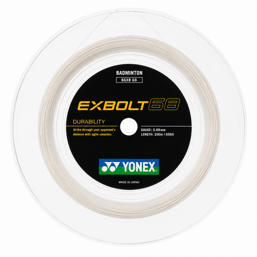 Cordage de badminton YONEX EXBOLT 68 (bobine - 200m)