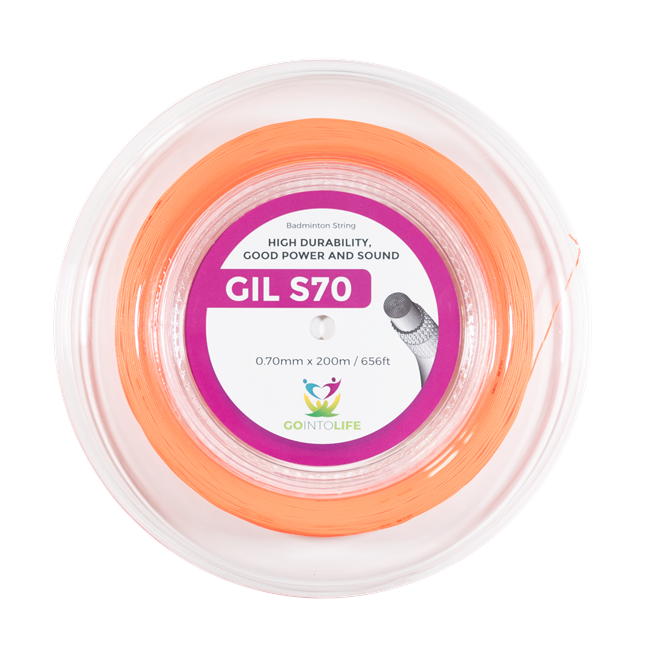 Cordage de badminton GO INTO LIFE S70 (bobine - 200m)