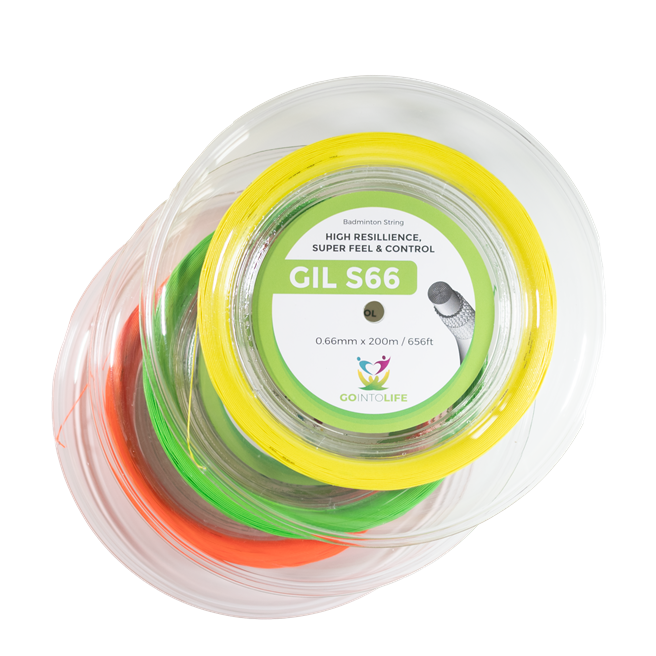 Cordage de badminton GO INTO LIFE S66 (bobine - 200m)