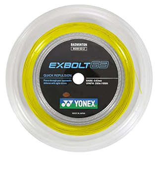 Cordage de badminton YONEX EXBOLT 63 (bobine - 200m)