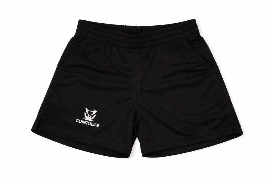 Short GO INTO LIFE LIGHT femme / enfant Noir
