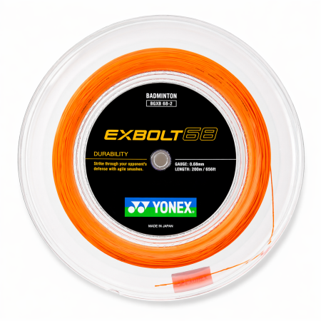 Cordage de badminton YONEX EXBOLT 68 (bobine - 200m)