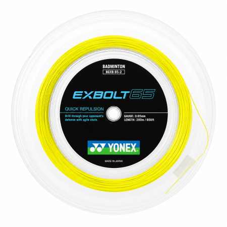 Cordage de badminton YONEX EXBOLT 65 (bobine - 200m)
