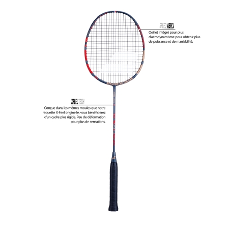 Raquette de badminton BABOLAT X-FEEL ORIGIN S NCV (cordée)