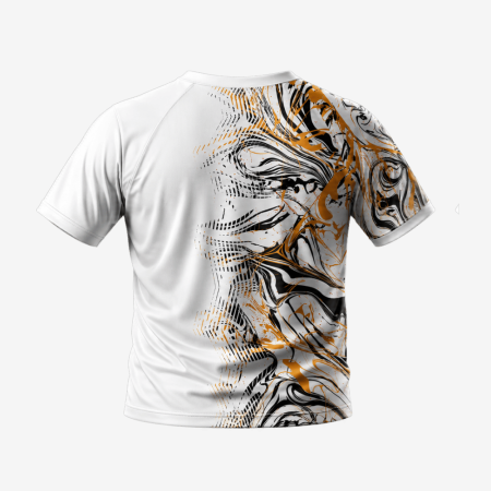 PRECOMMANDE - T-shirt Go Into Life CLOUD Blanc/Orange