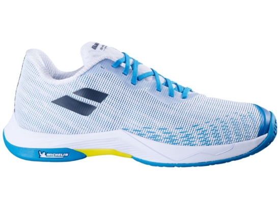 Chaussures indoor BABOLAT homme SHADOW SPIRIT 2 White/Algier blue