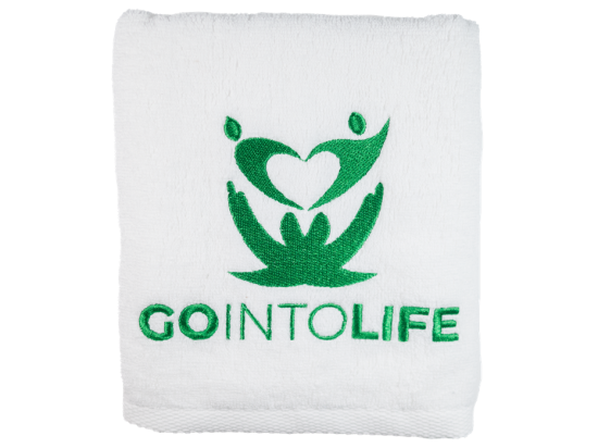 Serviette GO INTO LIFE sports 40 x 75 150g (blanche)