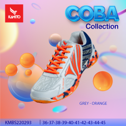 Chaussures indoor KAMITO homme/femme COBA Gris/Orange