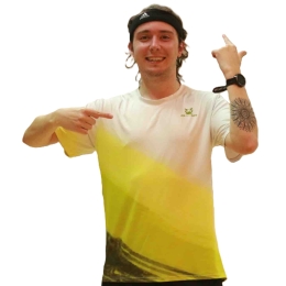 T-shirt GO INTO LIFE homme OCEAN Jaune