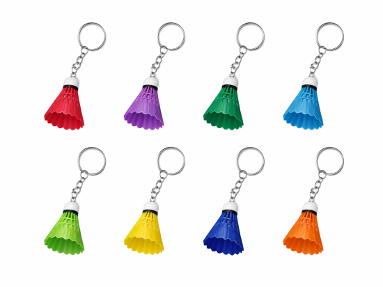 Porte-clef volant de badminton écoresponsable - Made in Toulouse