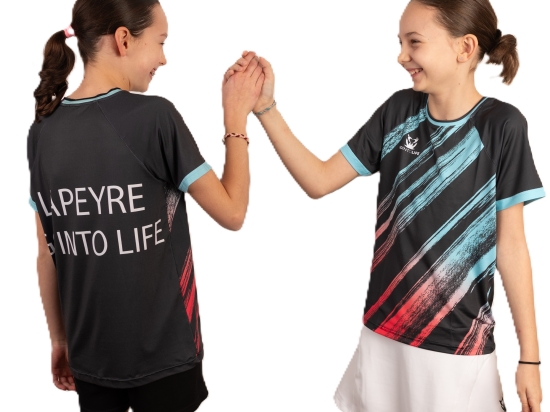 T-shirt GO INTO LIFE enfant STRIPES Turquoise
