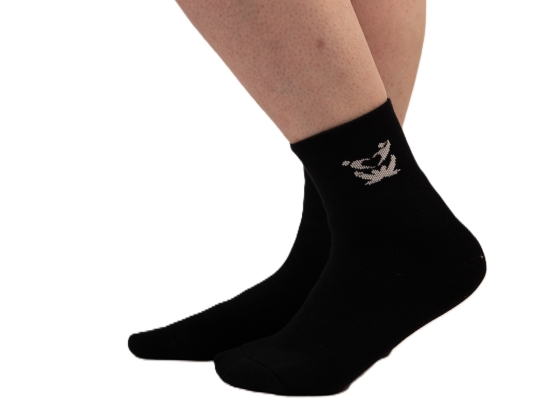 Chaussettes GO INTO LIFE épaisses mi-courtes Noires (3 paires)