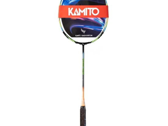 Raquette de badminton KAMITO POWER GEAR 88 Noire/Orange (non cordée)