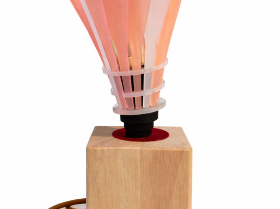 Lampe artisanale Boîte à p’ARTS Eva 170 – LED G9 & plumes modulables