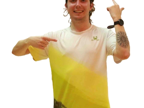 T-shirt GO INTO LIFE homme OCEAN Jaune
