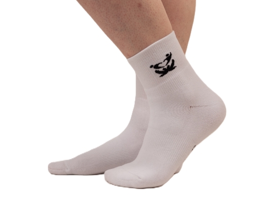 Chaussettes GO INTO LIFE épaisses mi-courtes Blanches (3 paires)