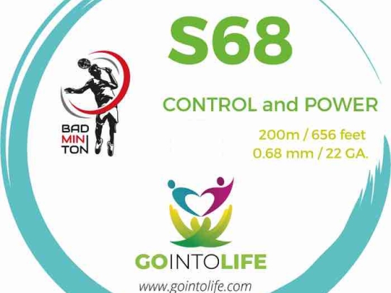 Cordage de badminton GIL S68 Control and Power  (bobine - 200m)