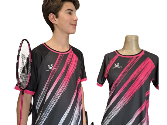 T-shirt GO INTO LIFE homme STRIPES Rose