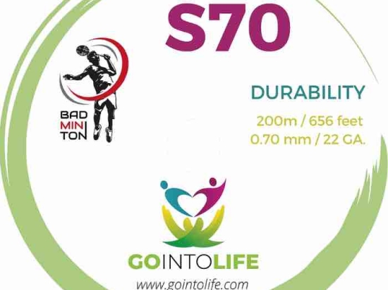 Cordage de badminton GIL S70 Durability (bobine - 200m)