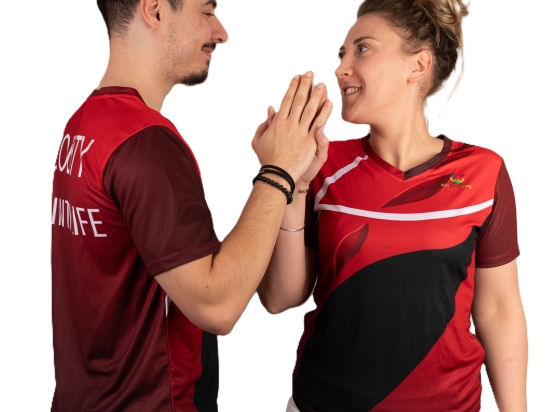 T-shirt GO INTO LIFE femme SPIRIT Rouge