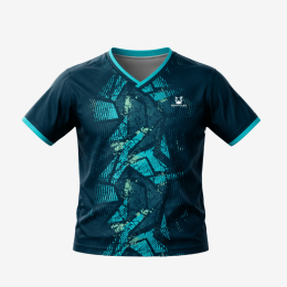 PRECOMMANDE - T-shirt Go Into Life STORM Noir/Cyan