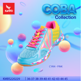 Chaussures indoor KAMITO homme/femme COBA Turquoise/Rose