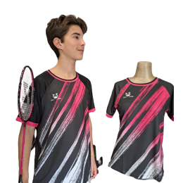 T-shirt GO INTO LIFE homme STRIPES Rose