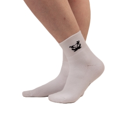 Chaussettes GO INTO LIFE épaisses mi-courtes  Blanches (1 paire)