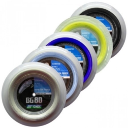 Cordage de badminton YONEX BG80 (bobine - 200m)